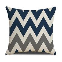 Namų plunksninis geometrinis abstraktus lininis dekoratyvinis pagalvės užvalkalas sofos lovos pagalvės užvalkalas Linen 45 * 45cm