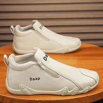 Vyriški odiniai batai Ankle Boots Laisvalaikio odiniai Loafers Užtrauktukas Patogūs Formalūs Plokščiapadžiai Vienspalviai Balti Batai Vairavimo Mocasins 39 smėlis