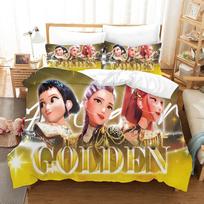 KPop Demono Medžiotojai Antklodės Užvalkalų Rinkinys Animacinis Rumi Mira Zoey Lovos Patalynės Rinkinys Pagalvės Užvalkalas Viengulis Dvigulis Karalienės Karaliaus Dydis EU Twin 135x200cm