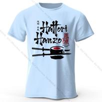 Men's Hattori Hanzo Printed T-Shirt 100% Cotton Oversized Ninja Graphic Tees for Women Summer Tops Samurai Streetwear S