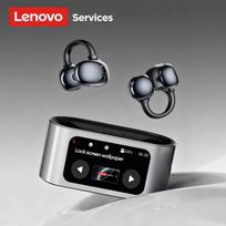 Originalios „Lenovo RS105 OWS“ ausinės su lietimui jautriu ekranu, LCD, spalvotu išmaniuoju ekranu, belaidės „Bluetooth 6.0“ ausinės juoda