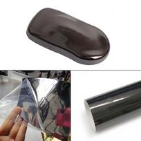 Metalizuotas dengimas Plienas Juodas Veidrodinis Blizgus Automobilio Motociklo Kėbulo Lipdukai Lakštai Vinilo Plėvelė Blizgus Lipdukas Oro Išleidimo Plėvelė 20cm x 152cm