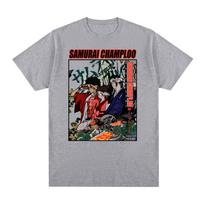Samurai Champloo Vintažiniai Marškinėliai Japonų Manga Anime Medvilniniai Vyriški Nauji TEE Marškinėliai Moteriški Viršutiniai Drabužiai S