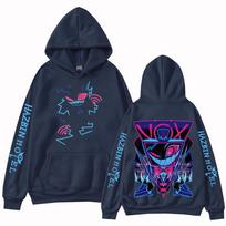 VOX Hazbin Hotel Hoody Vyras Moteris Harajuku Ilgomis Rankovėmis Megztinis Viršus Džemperis Dovana XL tamsiai mėlyna spalva