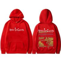 Rock Band Alice in Chains Dirt Hoody Vyrams Moterims Drabužiai Gotikinis Punkinis Megztinis Su Gobtuvu Vyriškas Vintage Laisvalaikio Megztinis Su Gobtuvu Gerbėjams Dovana S raudona
