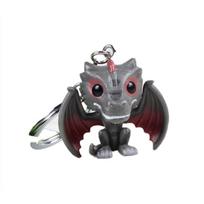 Sostų žaidynės Pop Jon Daenerys Juodasis drakonas Raktų pakabukas Modelis Lėlė Pakabukas Black Dragon Keychain