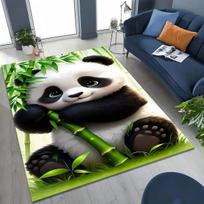 Mielas panda bambuko rašto grindų kilimėlis, minkštas, skalbiamas, neslystantis, dėmėms atsparus kilimas svetainei, miegamajam, vaikų kambariui, namų dekoravimui 40x60cm