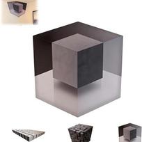 48*48cm 3D sienų dekoras Optinė iliuzija Kampinė sienos lipdukas Didelis nuimamas lipdukais klijuojamas sienų dekoras T Modernus namų dekoras Svetainei Lipdukas A