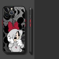 Disney Mikės Peliuko Animacinis Telefono dėklas iPhone 14 13 Pro XR XS 15 16e 12 Mini 11 Pro Max 16 Pro 11 TPU iPhone X