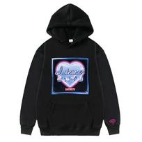 Internetinė Mergina Gobtuvėlis Kpop KATSEYE Spausdinimas Streetwear Vyrai Moterys Y2k Gobtuvėlis Palaidinė Fleece Sportinis Kostiumas Streetwear XS juoda