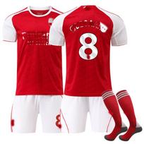 Paaugliams Vaikams Suaugusiems Futbolo Apranga Sportiniai Treniruočių Marškinėliai su Kojinėmis 25/26 Arsenal Namų #8 Ødegaard 16