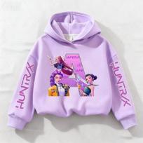 Pavasariniai K-Pop Demonas Medžiotojai Mergaičių Hoodies Raidės A-Z Su Gobtuvu Megztinis Rudeninis Sportinis Kostiumas Gobtuvas Sportiniai Drabužiai Berniukų Megztinis Vaikų Drabužiai 100