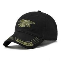 „Camo“ beisbolo kepuraitė, vyriškos kamufliažinės kepuraitės ir kepurės „Snapback“ suaugusiems 55-59cm juoda