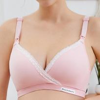 Slaugos Nėščioms Liemenėlės Drabužiai Medvilninė Liemenėlė, maitinanti krūtimi nėščioms moterims Nėštumo ir miego apatiniai drabužiai 34 rožinė