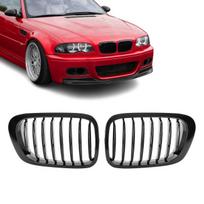 Priekinės grotelės, juodos blizgios, skirtos BMW E46 coupe / convertible (99-03)