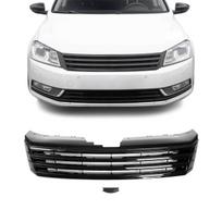 Priekinės grotelės be ženkliuko skirtos VW Passat B7 (10-15), juodos blizgios