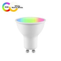 AIMENGTE GU10 spalvų keitimo išmanusis WIFI LED lemputė muzikos sinchronizavimo programos valdymo prožektorius 5W RGB Bulb x 1PCS