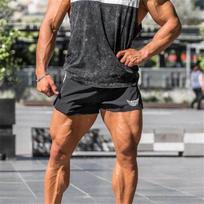 „Muscleguys“ prekės ženklo vyriški kompresiniai šortai Vasariniai sportiniai šortai „Bermuda Gyms“ šortai Fitness Vyriški „Cossfit“ kultūrizmo pėdkelnės Treniruotės šortai M mėlyna