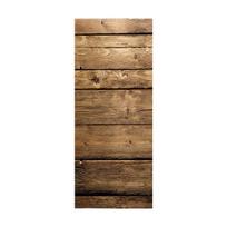 Retro medinių durų lipdukas, tapetas, tapetai 3D vizija, svetainės tapetai „pasidaryk pats“ sienų lipdukai PVC vinilo durų plakatas namų dekoras 77x200cm