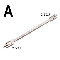 Dantų ortodontinio laikiklio padėties aukščio Wick matuoklis Didelio tikslumo laikiklio padėties nustatymo įtaisas Dantų ortodontinis instrumentas Odontologo įrankiai 1 piece A white