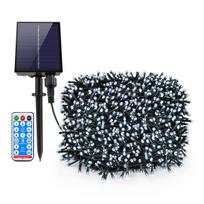 Lauko saulės šviesos diodų styginė lempa girlianda 10-100M vandeniui atspari pasakų vestuvių vakarėlis Šventinis sodas Kalėdų šviesos dekoras 10M-100LEDs