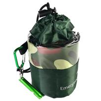 Avarinis miegmaišis 1-2 asmenims Lengvas vandeniui atsparus terminis miegmaišis Bivy maišas su black