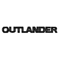 Automobilio išorės lipdukas OUTLANDER raidžių logotipas priekinio gaubto emblema Automobilio galinio bagažinės ženklelio lipdukas Lipdukai Dekoracija Automobilių priedai balta