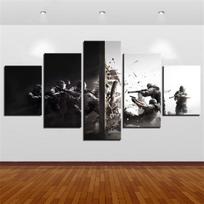 Sieninis plakatas ir spaudiniai Pop žaidimo paveikslėlis 5 dalys Rainbow Six Siege drobės tapybos rėmelis Meno kūriniai HD spaudiniai Namų dekoras Vaikų kambarys 20x35cm*2  20x45cm*2  20x55cm*1