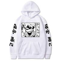 Anime Figure My Hero Academia Katsuki Bakugo Hoodies Vyriški Moteriški Japoniško stiliaus Anime megztiniai Unisex Juokingi Harajuku laisvalaikio megztiniai XS balta