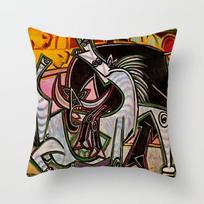 RZN Aliejinė tapyba Picasso Pagalvės užvalkalas Dekoratyvinės pagalvės Sofai Poliesterio Pagalvės užvalkalas Dėklas ant pagalvės Meno Dekoriniai Pliušiniai Pagalvėliai