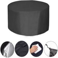 Lauko sodo baldų apvalus dangtis, stalo kėdės vandeniui atsparus užvalkalas, kiemo lietaus ir sniego dulkėms atsparus dangtis 120x75cm juoda