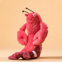 Nulupkite krevetes Larry Crawfish Doll Sheldon Krevečių lėlės modeliavimo krabų įdaryti žaislas