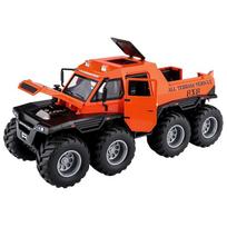 1:24 Scale Autaros Saman 8x8 Adventure Diecast modelio automobilio žaislas, traukiamas sunkvežimis su garsu ir šviesa vaikams nuo 3 metų ir vyresniems dovanų rinkinys suaugusiems 1/24-22.2x9.8x9.8cm oranžinė