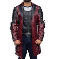 Rudens ir žiemos Naujas odinis paltas Vyriškas didelis Helovino viduramžių drabužiai Punk gotikos odinis paltas XXXXXL