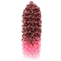 18 colių sintetinių bangų pynimo plaukų priauginimas garbanotiems plaukams nerti nerti plaukai SW299-30/PINK