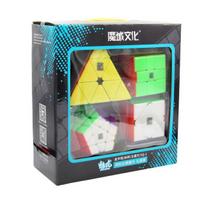 Speed ​​Cube Bundle 2x2 3x3 4x4 5x5 Magic Cube rinkinys be lipdukų su dovanų dėžute