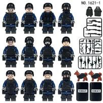 12vnt Bobcat Special Police Human Small Daleles Vaikiškas statybinių blokelių žaislas