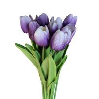 Išskirtinė dirbtinė gėlė Daugkartinio naudojimo dirbtinis namų dekoras šviesiai violetinė spalva
