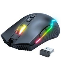 ONIKUMA belaidė 2.4G USB žaidimų pelė RGB Golwing 3000 DPI žaidimų pelės, didelės talpos baterijos pelė, skirta žaidimų biurui. Patogus rankos jausmas juoda