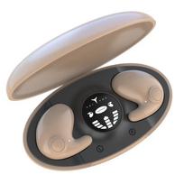 Naujos „Sleep“ belaidės „Bluetooth“ ausinės nepatenka į ausis ir dvipusį trimatį geltona
