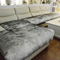 Ilgas pliušinis sofos pagalvėlės užvalkalas neslystantis žiemai sustorėjęs minkštas nuimamas sofos užvalkalas įlankos kilimėlis baldų apsauga 70x70cm 1PC