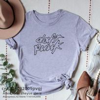 „Daft Punk“ marškinėliai Moteriški Unisex Harajuku Band marškinėliai Unisex Streetwear Vasaros laisvalaikio formos moteriški marškinėliai Madingi marginti marškinėliai Unisex L