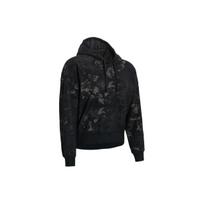 Under Armour Journey Washed Embossed Hoodie Pullover Women Tops Black 1376915-001 L black