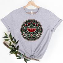 Tai nearbūzų marškinėliai Juokingi arbūzų marškinėliai Meilės ir taikos grafinis marškinėlis Streetwear viršutiniai drabužiai Moterims Vyrams Drabužiai S pilka spalva