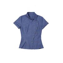 Y2k Estetika Vintažiniai languoti Harajuku marškiniai Vasarinės vienaeilės moteriškos kasdienės palaidinės Japoniškas lieknas gatvės stilius Blusas De Mujer S mėlyna