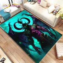 „World of Warcraft“, „WOW“, „Žaidėjų zonos kilimėlis“, „Svetainės miegamojo sofos kilimėlio apdailai“ skirtas kiliminis kilimėlis, 3D neslidus kilimėlis vaikams 40cm x 60cm blue