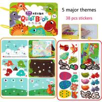 Montessori Baby Busy Book My First Quiet Book Paste Ankstyvojo mokymosi lavinimo žaislas Vaikų atitikimas Žaidimas Žaislai vaikams 1 2 3 metai yellow