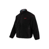 Nike CNY Triušio Metų Abstraktaus Geometrinio Rašto Dvišonė Striukė su Stovu ir Sherpa Vilnos Pamušalu Šilta Striukė Vyriška Striukė Daugiaspalvė Juoda FD4057-010 XL