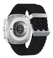 Jūrinė apyrankė skirta Samsung Galaxy Watch Ultra 47 mm sportinei silikoninei apyrankei, skirta GalaxyWatch Ultra laikrodžio apyrankės priedams Galaxy Watch Ultra juoda