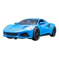1/24 Lotus EMIRA Žaislinio automobilio modelis Lydinio liejinys Visos automobilio durys atidaromos Galinio rato atitraukiamas transporto priemonės modelis Vaikų dienos dovana mėlyna